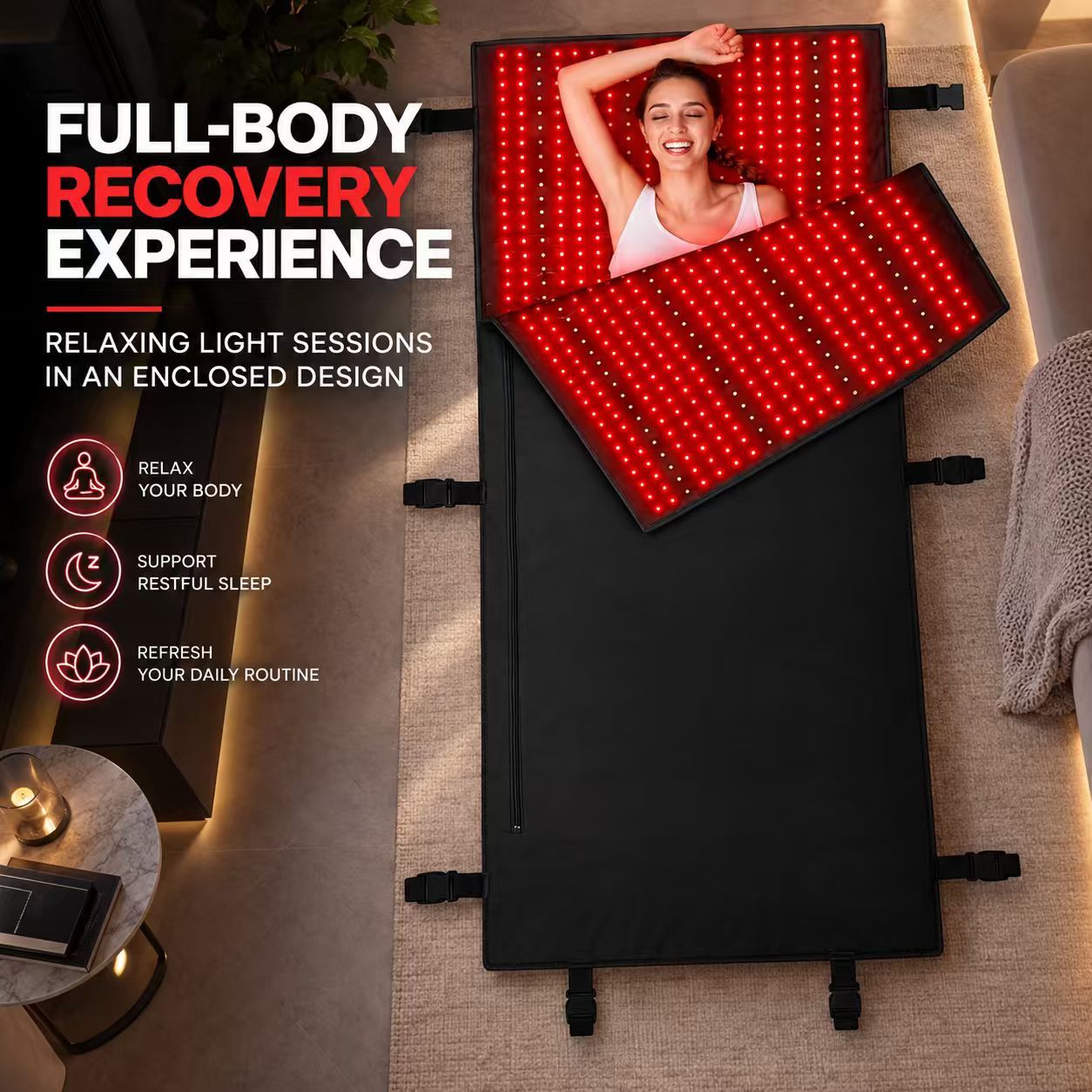 Full Body Red Light Therapy Sleeping Bag Manufacturer | AIMEKO Enclosed LED Wellness Solution
