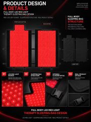 Full Body Red Light Therapy Sleeping Bag Manufacturer | AIMEKO Two-Section LED Wellness Design