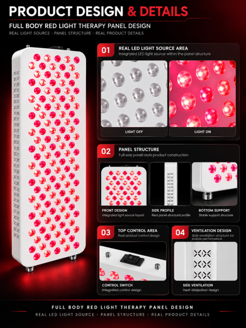 Full Body Red Light Therapy Panel Manufacturer | AIMEKO Extended LED Photobiomodulation Panel