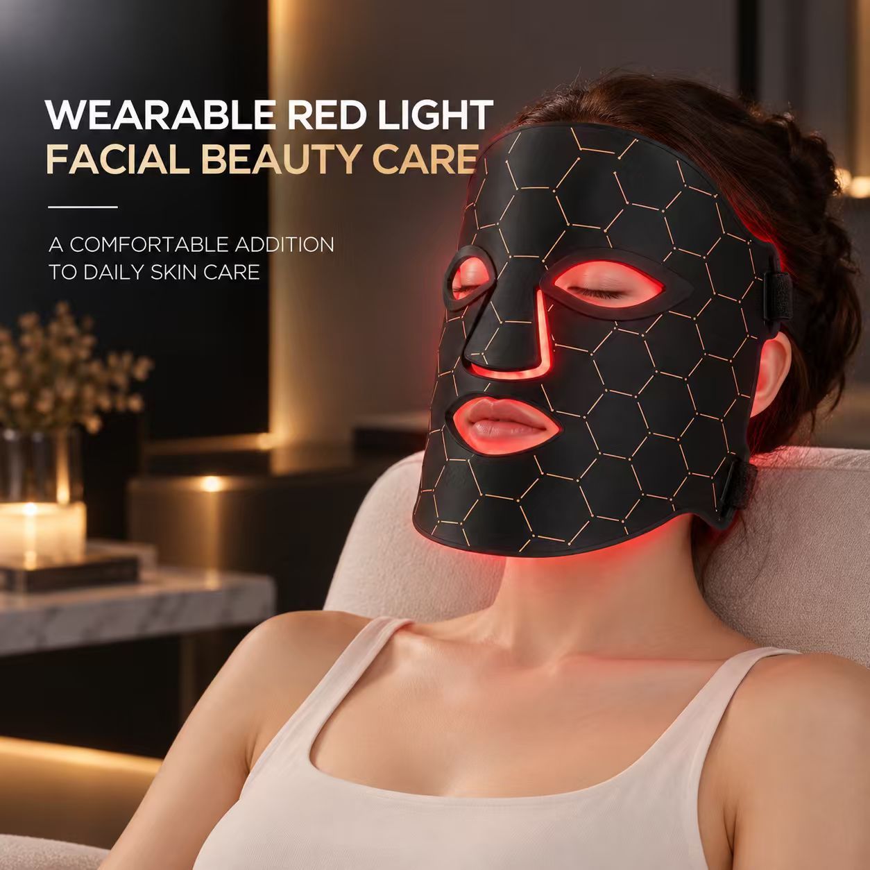 Red Light Therapy Facial Mask Manufacturer | AIMEKO Black LED Beauty Mask