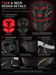 LED Face & Neck Light Therapy Mask Manufacturer | AIMEKO Red Light Beauty Mask  中文：