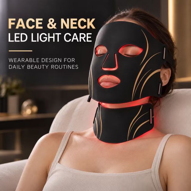 LED Face & Neck Light Therapy Mask Manufacturer | AIMEKO Red Light Beauty Mask  中文：