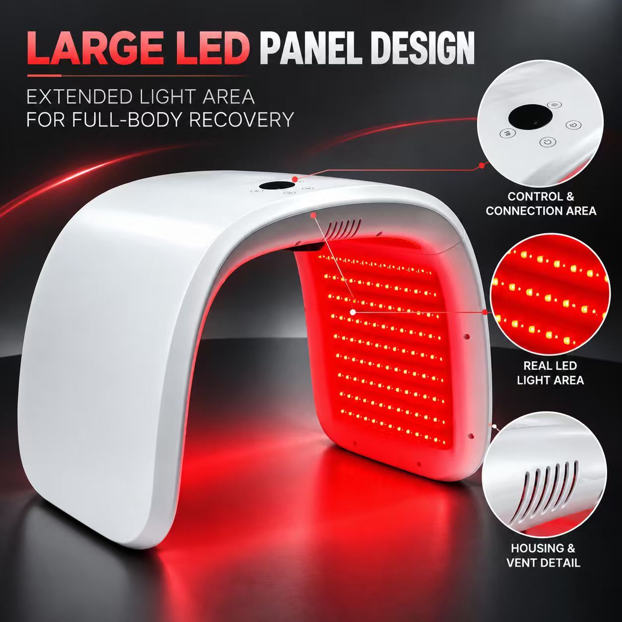 LED Light Therapy Beauty Device Manufacturer | AIMEKO Curved Phototherapy System