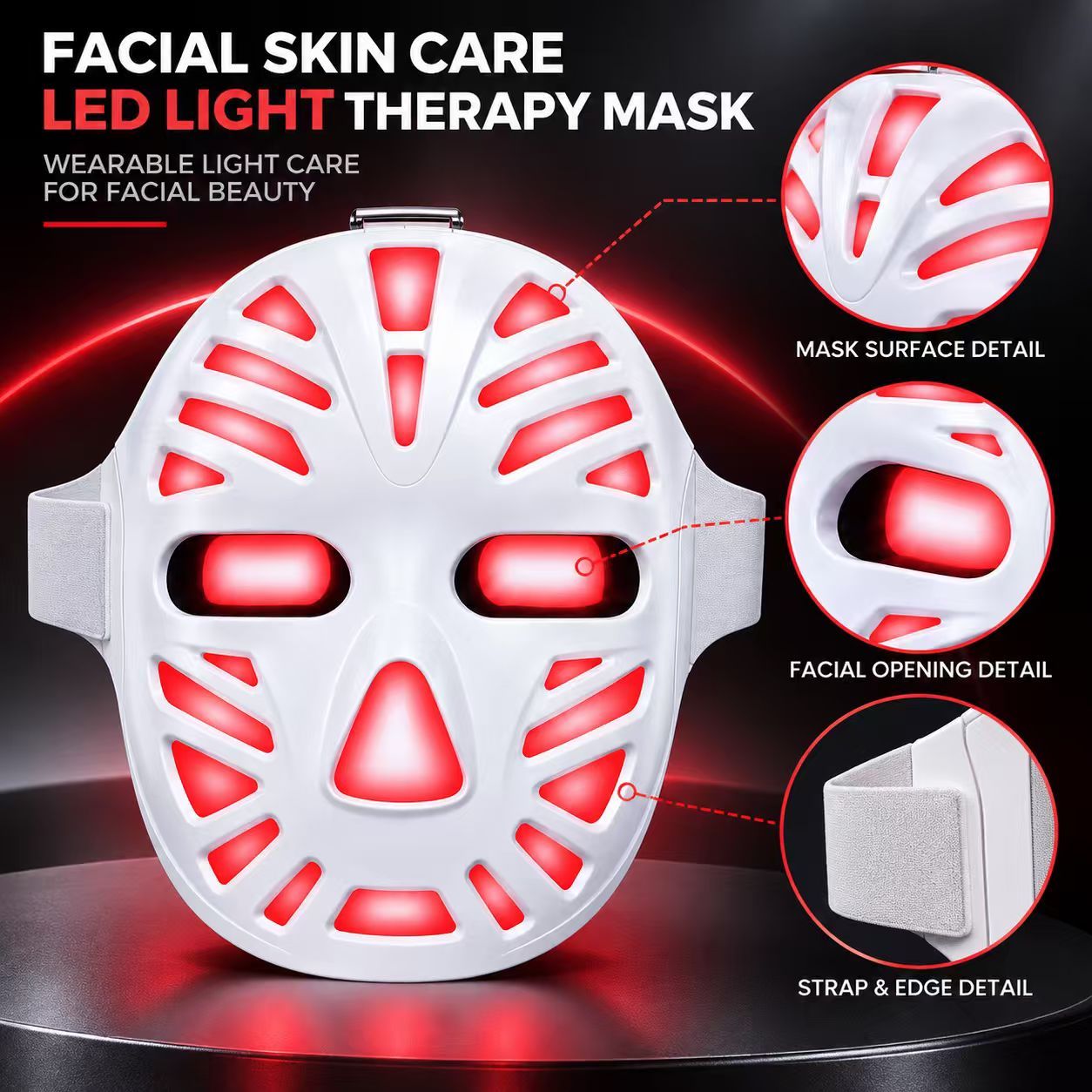 LED Light Therapy Facial Mask Manufacturer | AIMEKO Wearable LED Skincare Mask