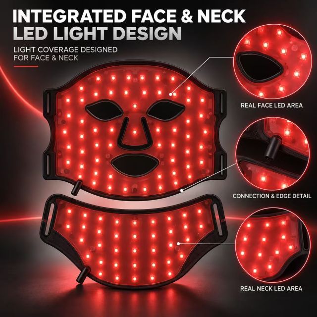 LED Face & Neck Light Therapy Mask Manufacturer | AIMEKO Red Light Beauty Mask  中文：