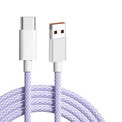 Cabo de dados USB para Tipo C com revestimento em nylon trançado 3A, MINHA LOJA, Cabo de dados USB para Tipo C com revestimento em nylon trançado 3A