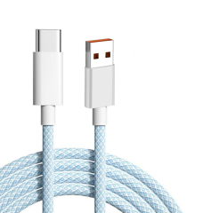 Cabo de dados USB para Tipo C com revestimento em nylon trançado 3A, MINHA LOJA, Cabo de dados USB para Tipo C com revestimento em nylon trançado 3A