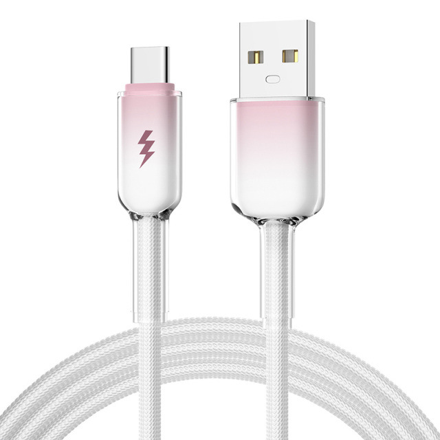 Cabo de dados USB para Tipo C Ice Crystal 6A, MINHA LOJA, Cabo de dados USB para Tipo C Ice Crystal 6A
