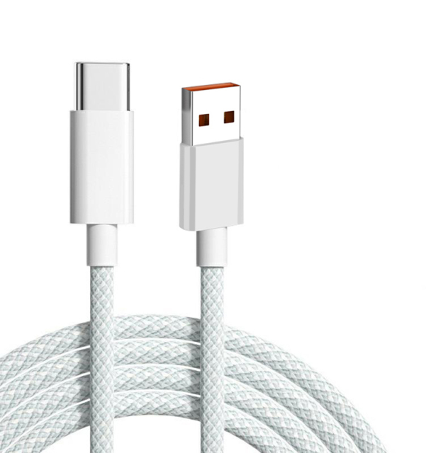Cabo de dados USB para Tipo C com revestimento em nylon trançado 3A, MINHA LOJA, Cabo de dados USB para Tipo C com revestimento em nylon trançado 3A