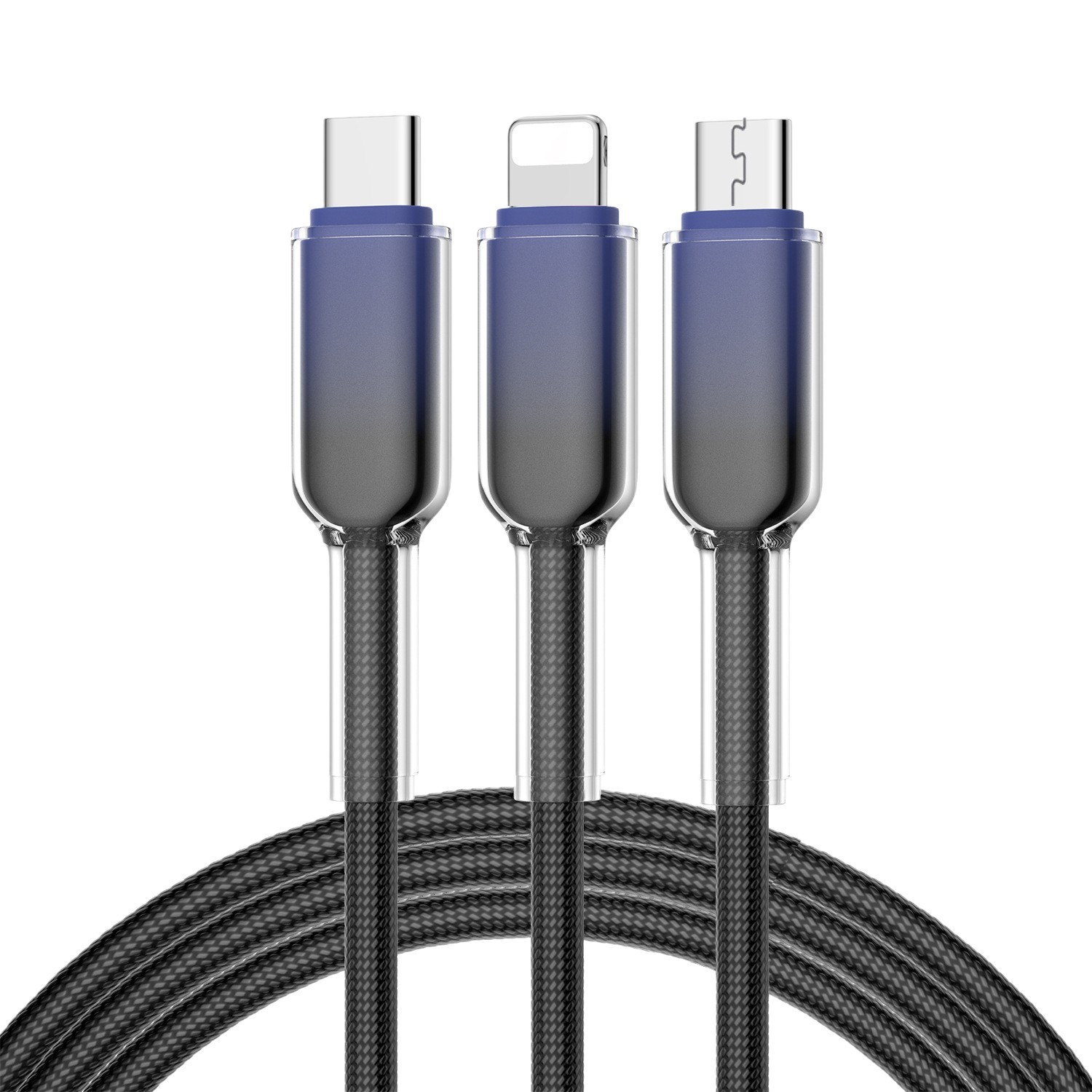 Cables de datos Ice Crystal 3 en 1, MI TIENDA, Cables de datos Ice Crystal 3 en 1