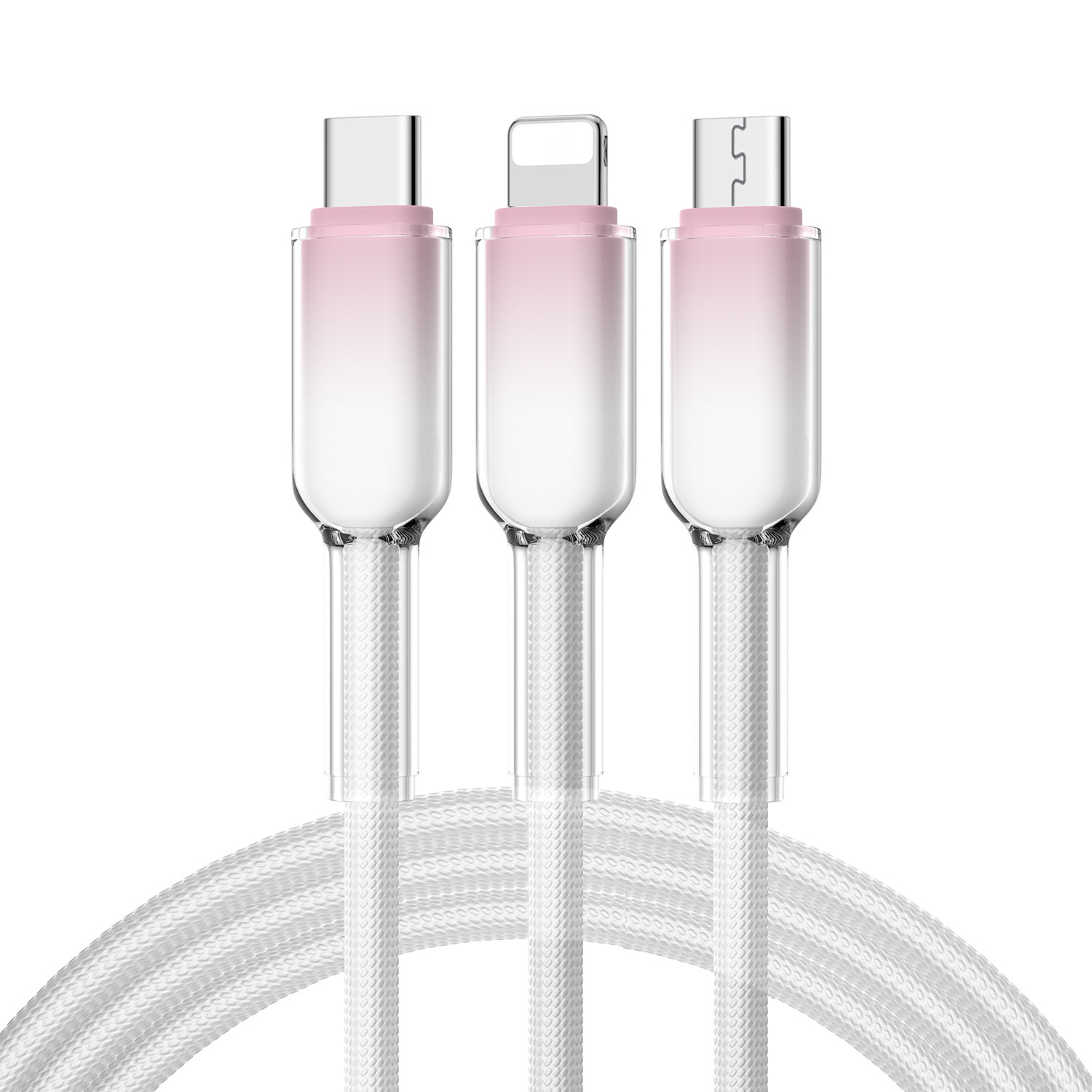 Cables de datos Ice Crystal 3 en 1, MI TIENDA, Cables de datos Ice Crystal 3 en 1