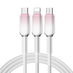 Cables de datos Ice Crystal 3 en 1, MI TIENDA, Cables de datos Ice Crystal 3 en 1