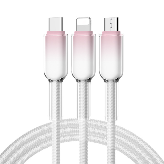 Cables de datos Ice Crystal 3 en 1, MI TIENDA, Cables de datos Ice Crystal 3 en 1