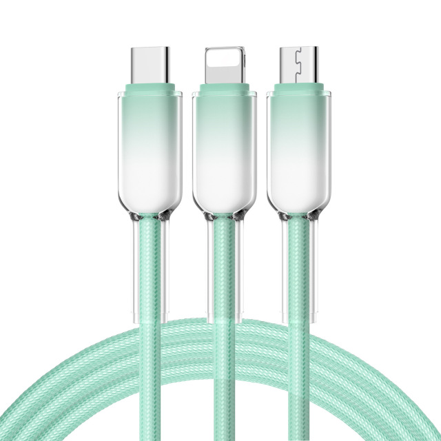 Cables de datos Ice Crystal 3 en 1, MI TIENDA, Cables de datos Ice Crystal 3 en 1