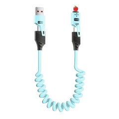 Cables de carga en espiral 4 en 1, MI TIENDA, Cables de carga en espiral 4 en 1