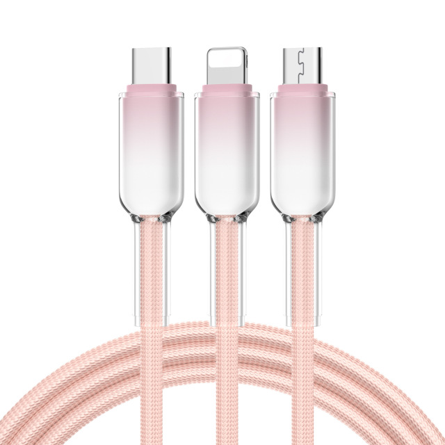 Cables de datos Ice Crystal 3 en 1, MI TIENDA, Cables de datos Ice Crystal 3 en 1