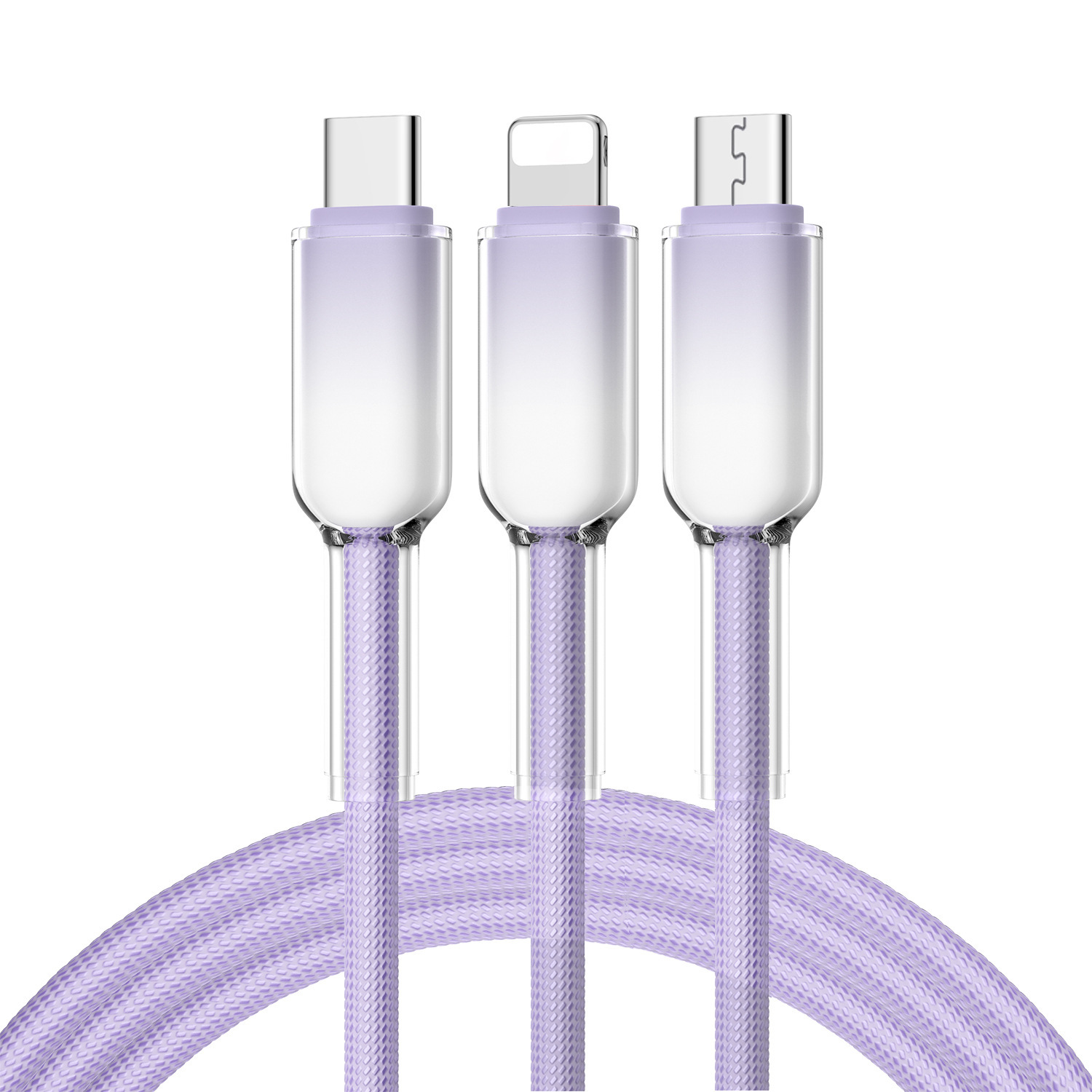 Cables de datos Ice Crystal 3 en 1, MI TIENDA, Cables de datos Ice Crystal 3 en 1