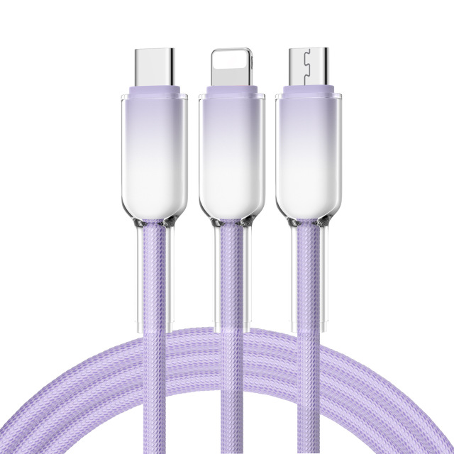 Cables de datos Ice Crystal 3 en 1, MI TIENDA, Cables de datos Ice Crystal 3 en 1