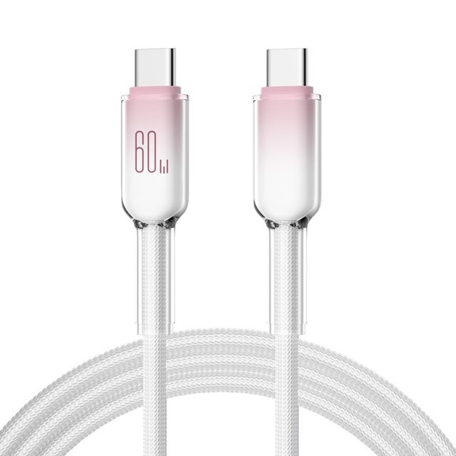 Eiskristallgeflochtenes USB-C-auf-Typ-C-Kabel, MEIN SHOP, Eiskristallgeflochtenes USB-C-auf-Typ-C-Kabel