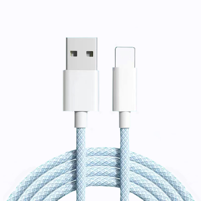 Nylonummantelte USB-C-auf-Lightning-Datenkabel, MEIN SHOP, Silikon-USB-auf-USB-C-Datenkabel