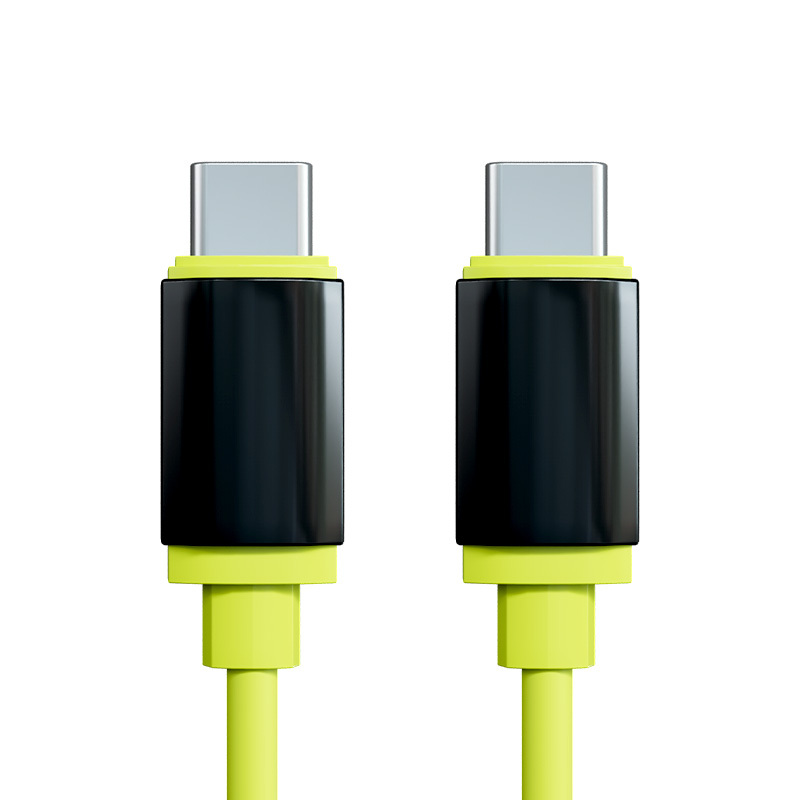 Câble de données USB-C vers Type C en silicone 240 W, MA BOUTIQUE, Câble de données USB-C vers Type C en silicone 240 W