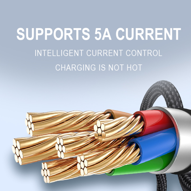 Cables de carga USB-C trenzados retráctiles magnéticos, MI TIENDA, Cables de carga USB-C trenzados retráctiles magnéticos