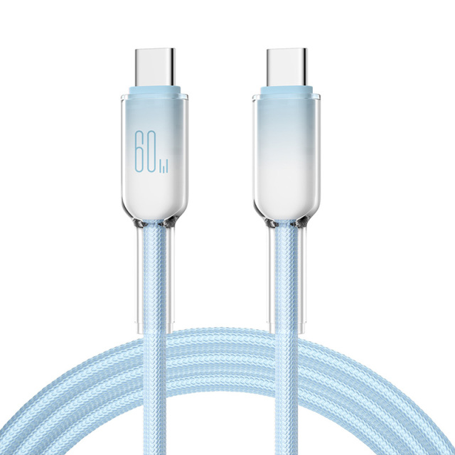 Eiskristallgeflochtenes USB-C-auf-Typ-C-Kabel, MEIN SHOP, Eiskristallgeflochtenes USB-C-auf-Typ-C-Kabel