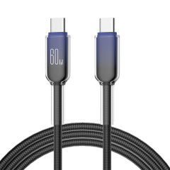 Eiskristallgeflochtenes USB-C-auf-Typ-C-Kabel, MEIN SHOP, Eiskristallgeflochtenes USB-C-auf-Typ-C-Kabel