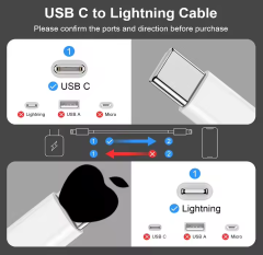 Cables de datos TPE tipo C a Lightning, MI TIENDA, Cables de datos TPE tipo C a Lightning