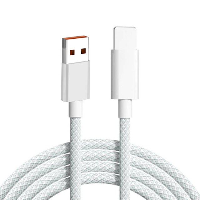 Nylonummantelte USB-C-auf-Lightning-Datenkabel, MEIN SHOP, Silikon-USB-auf-USB-C-Datenkabel