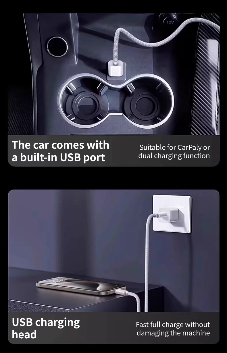 Nylonummantelte USB-C-auf-Lightning-Datenkabel, MEIN SHOP, Silikon-USB-auf-USB-C-Datenkabel