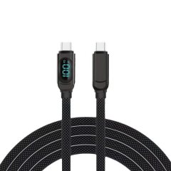 Cables de datos USB C a tipo C con pantalla digital de 100 W, MI TIENDA, Cables de datos USB C a tipo C con pantalla digital de 100 W