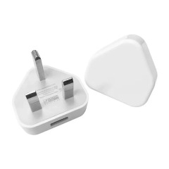 Carregador de Parede USB 5V1A com Plugue UK, DonvisTek, Carregador de Parede USB 5V1A com Plugue UK