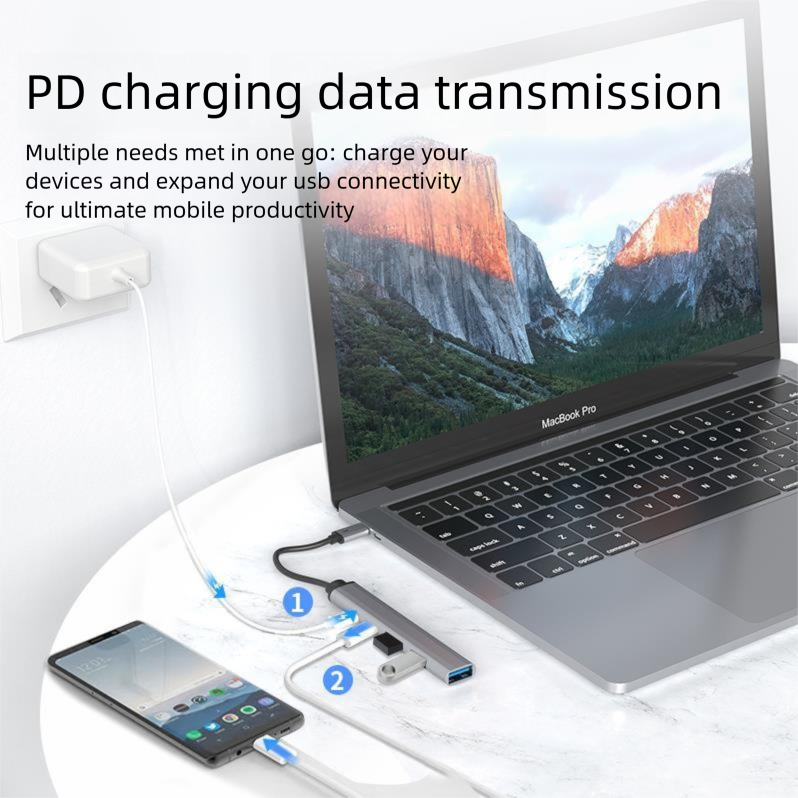 5 in 1 USB C Multiport Docking Station,DonvisTek,5 in 1 USB C Multiport Docking Station