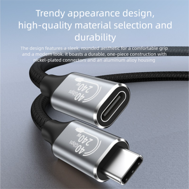 USB4 Type C Male to Female Extension Cable,DonvisTek,USB4 Type C Male to Female Extension Cable