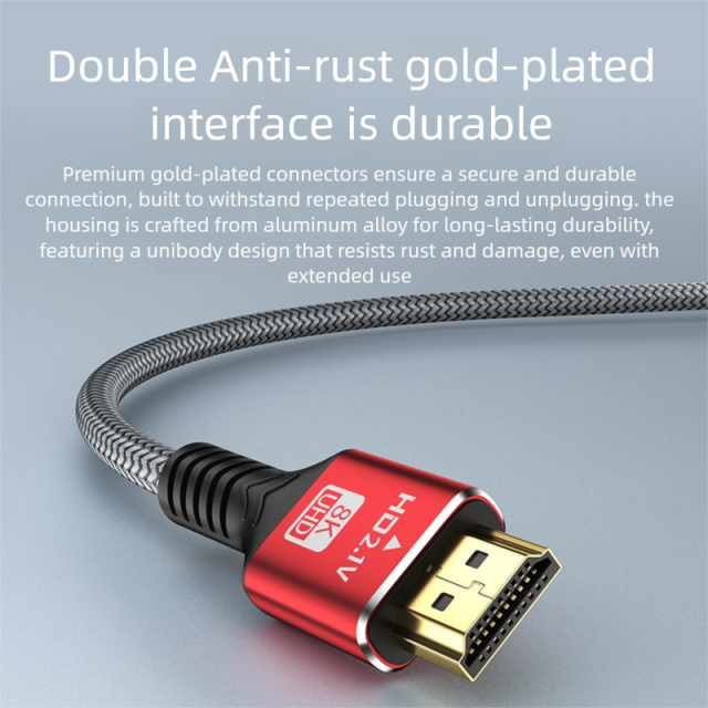 HDMI 2.1 8K High‑Speed Cable Male to Male HDMI Cable,DonvisTek,HDMI 2.1 8K High‑Speed Cable Male to Male HDMI Cable