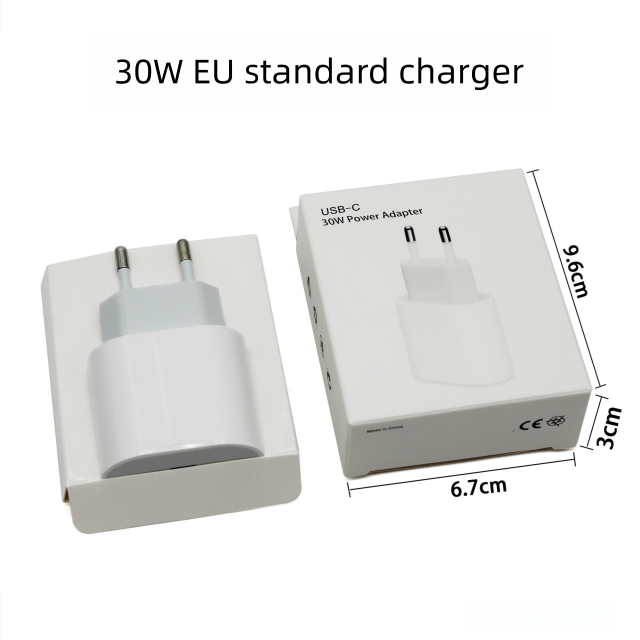 PD30W EUプラグUSB-C充電器ブロック、DonvisTek、PD30W EUプラグUSB-C充電器ブロック