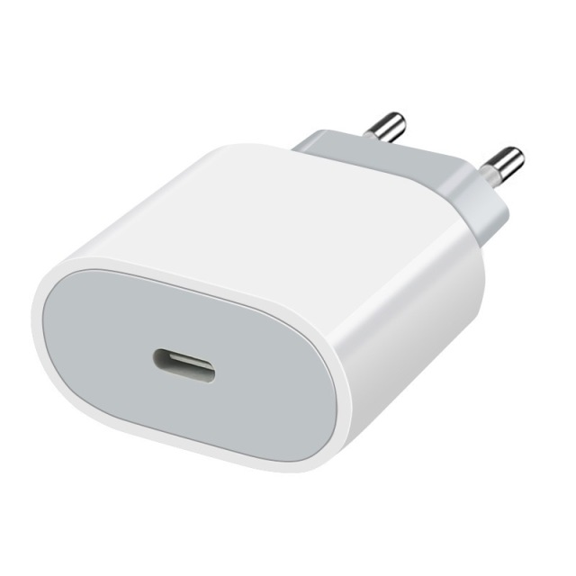 Cargador rápido USB-C PD20W con enchufe EU, DonvisTek, cargador rápido USB-C PD20W con enchufe EU