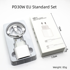 PD30W EUプラグUSB-C充電器ブロック、DonvisTek、PD30W EUプラグUSB-C充電器ブロック