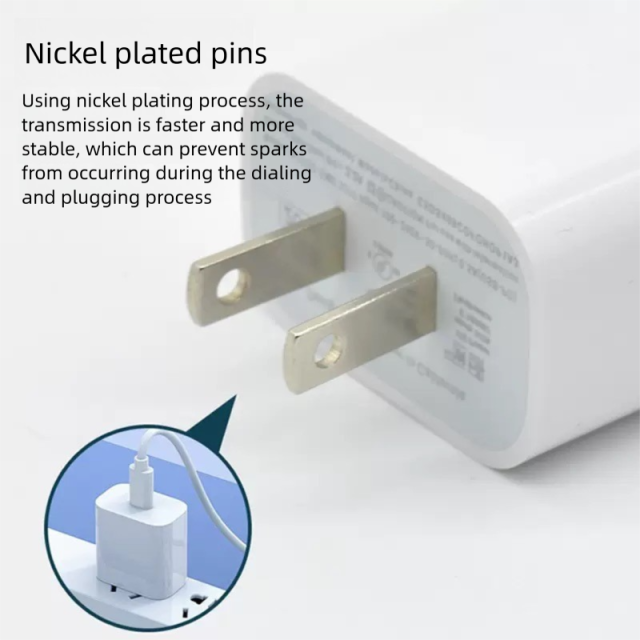 Chargeur USB-C rapide PD20W avec prise US, DonvisTek, Chargeur USB-C rapide PD20W avec prise US