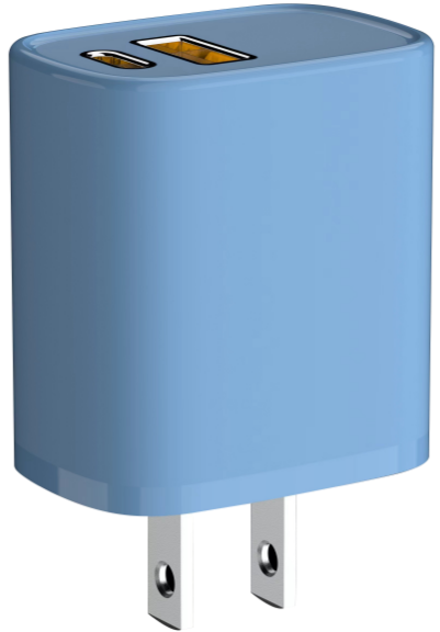 20W/25W/30W Dual‑Port USB‑A + USB‑C Wall Charger,DonvisTek,20W/25W/30W Dual‑Port USB‑A + USB‑C Wall Charger