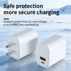 20W/25W/30W Dual‑Port USB‑A + USB‑C Wall Charger,DonvisTek,20W/25W/30W Dual‑Port USB‑A + USB‑C Wall Charger