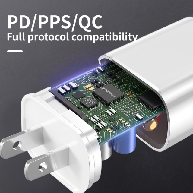 20W/25W/30W Dual‑Port USB‑A + USB‑C Wall Charger,DonvisTek,20W/25W/30W Dual‑Port USB‑A + USB‑C Wall Charger