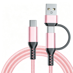 60W Nylon Braided USB‑C to USB‑C Fast Charging Cable,DonvisTek,60W Nylon Braided USB‑C to USB‑C Fast Charging Cable