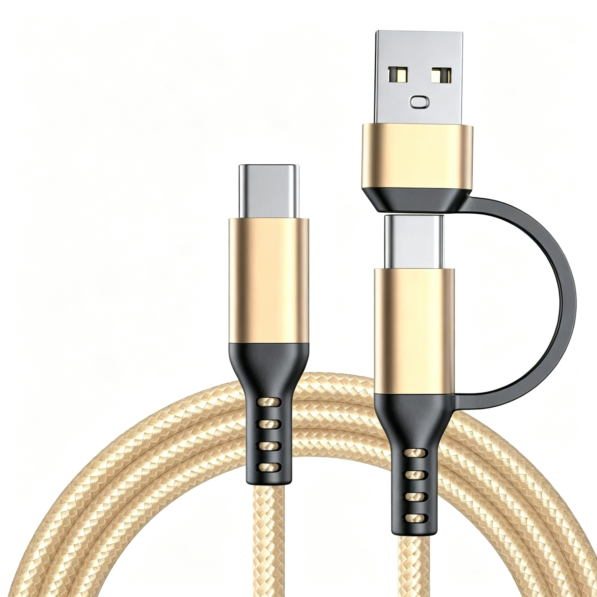 60W Nylon Braided USB‑C to USB‑C Fast Charging Cable,DonvisTek,60W Nylon Braided USB‑C to USB‑C Fast Charging Cable