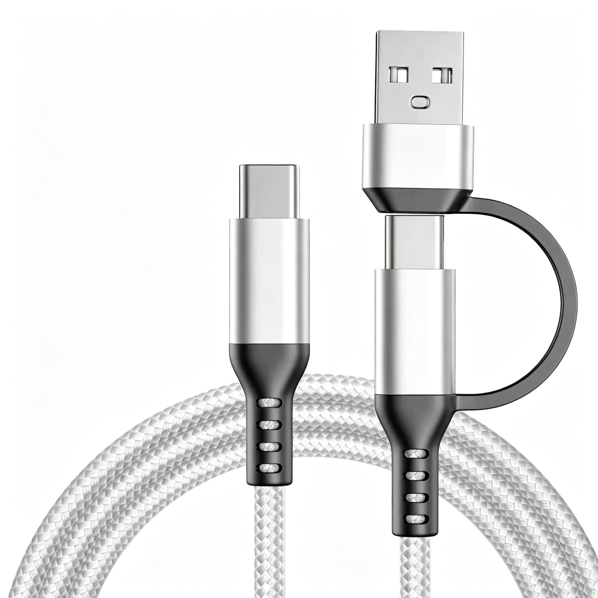 60W Nylon Braided USB‑C to USB‑C Fast Charging Cable,DonvisTek,60W Nylon Braided USB‑C to USB‑C Fast Charging Cable