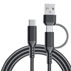 60W Nylon Braided USB‑C to USB‑C Fast Charging Cable,DonvisTek,60W Nylon Braided USB‑C to USB‑C Fast Charging Cable