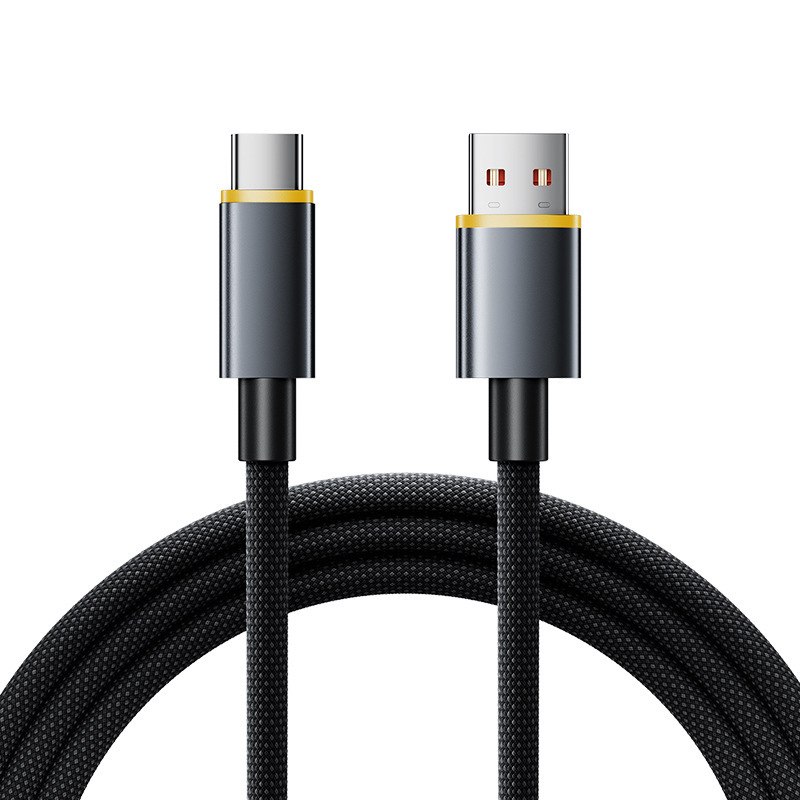 Cable de carga rápida USB A a USB C trenzado de 120W, DonvisTek, Cable de carga rápida USB A a USB C trenzado de 120W