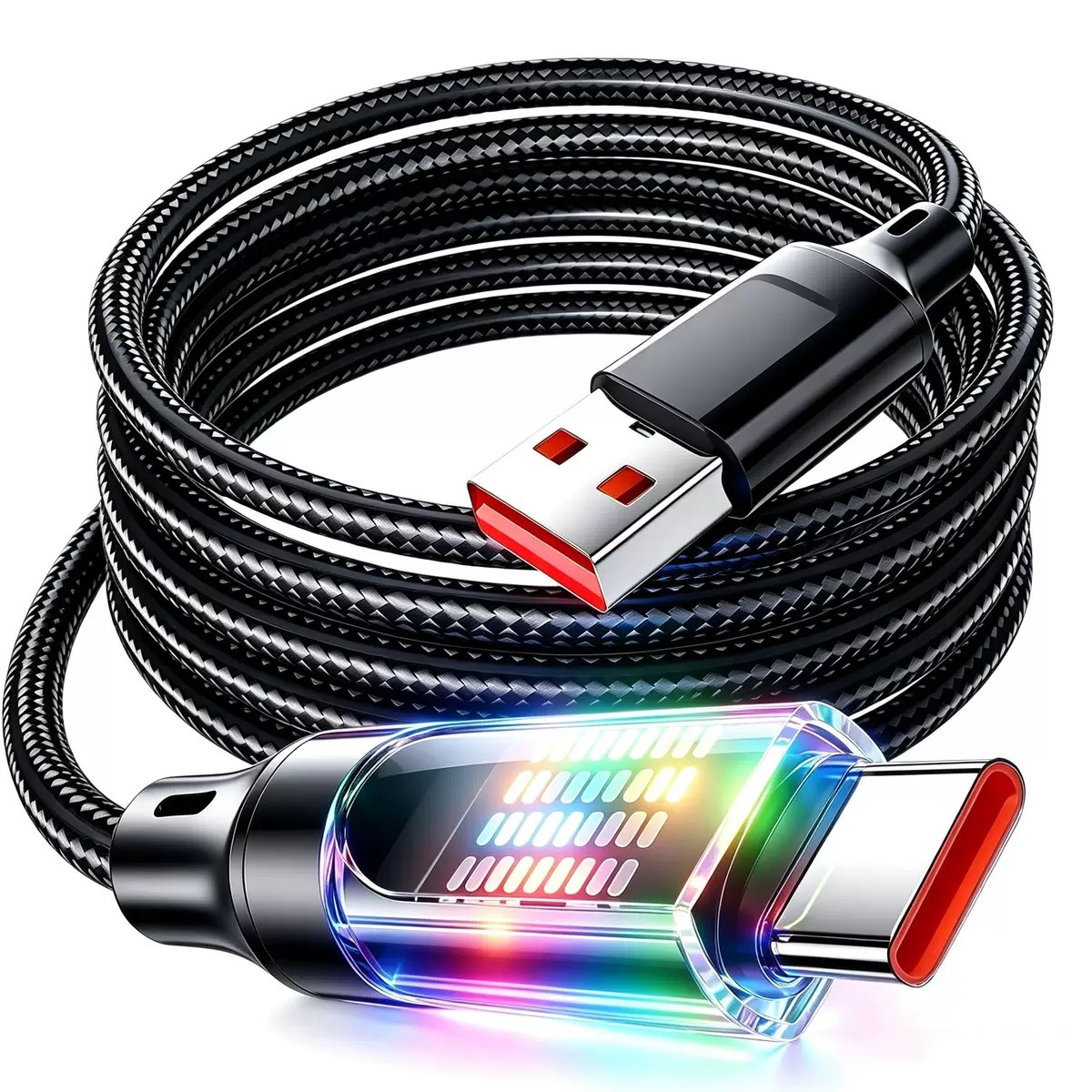 Câble de charge pour lampes LED RGB tressées 60w, DonvisTek, câble de charge pour lampes LED RGB tressées 60w