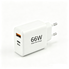 66W 3-Port EU Plug Super Fast Charger USB-A+Type-C+USB-L Wall Charger,DonvisTek,66W 3-Port EU Plug Super Fast Charger USB-A+Type-C+USB-L Wall Charger